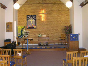 Inside Burnham Methodist Church